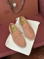 Loro Piana Summer Charms Walk Women's Suede Moccasin FAE5444 303J - Image 7