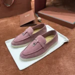 Loro Piana Summer Charms Walk Women's Suede Moccasin FAE5444 30AT