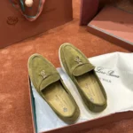 Loro Piana Summer Charms Walk Women's Suede Moccasin FAE5444 50I5 - Image 7