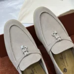 Loro Piana Summer Charms Walk Women's Suede Moccasin FAE5444 A760 - Image 8