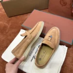 Loro Piana Summer Charms Walk Women's Suede Moccasin FAE5444 30ES - Image 7
