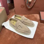 Loro Piana Summer Charms Walk Women's Suede Moccasin FAE5444 D044 - Image 7