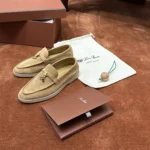 Loro Piana Summer Charms Walk Women's Suede Moccasin FAE5444 D0IW - Image 7