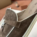 Loro Piana Charms Walk Babouche Women's Suede Mule FAL5900 51DW - Image 7