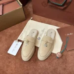 Loro Piana Charms Walk Babouche Women's Suede Mule FAL5900 DOEE - Image 7