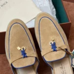 Loro Piana Charms Walk Babouche Women's Suede Mule FAL5900 DOIW - Image 7