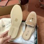 Loro Piana Charms Walk Babouche Women's Suede Mule FAL5900 D044 - Image 7