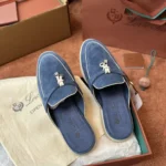 Loro Piana Charms Walk Babouche Women's Suede Mule FAL5900 WOYZ - Image 7