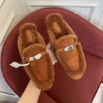 Hermès Kelly Shearling Mule - Image 8