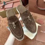 Loro Piana Babouche Charms Walk Women's Suede Mule FAI1543 HOL5 - Image 7