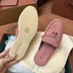 Loro Piana Babouche Charms Walk Women's Suede Mule FAI1543 30AT - Image 7