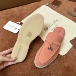 Loro Piana Babouche Charms Walk Women's Suede Mule FAI1543 30GB - Image 7