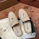 Loro Piana Babouche Charms Walk Women's Suede Mule FAI1543 A120 - Image 7