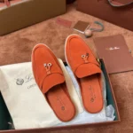 Loro Piana Babouche Charms Walk Women's Suede Mule FAI1543 LOA2 - Image 7