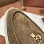 Loro Piana Babouche Charms Walk Women's Suede Mule FAI1543 HOVY - Image 7