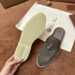 Loro Piana Babouche Charms Walk Women's Suede Mule FAI1543 MOTT - Image 7