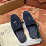 Loro Piana Babouche Charms Walk Women's Suede Mule FAI1543 W948 - Image 7