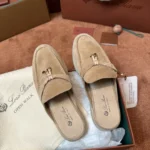 Loro Piana Babouche Charms Walk Women's Suede Mule FAI1543 D044 - Image 7