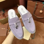 Loro Piana Babouche Charms Walk Women's Suede Mule FAI1543 401F - Image 7