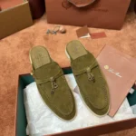 Loro Piana Babouche Charms Walk Women's Suede Mule FAI1543 5015 - Image 7