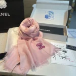 Chanel Cashmere Scarf 105x180cm - Image 8