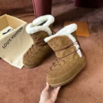 Louis Vuitton Shearling Lined Ankle Boots - Image 8