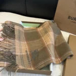 Burberry Check Reversible Lambswool Scarf - Image 8