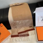 Hermès Chain Jacquard Reversible Lambswool Scarf - Image 9