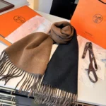 Hermès Reversible Cashmere Scarf - Image 8