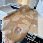 Loewe Anagram Embroidered Cashmere Scarf - Image 9
