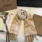 Burberry Equestrian Knight Reversible Cashmere Scarf - Image 9