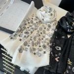 Chanel Iconic Motif Metallic Stole - Image 9
