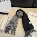 Loewe Anagram Reversible Cashmere Scarf - Image 9