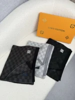 Louis Vuitton Petit Damier Knit Wool Scarf - Image 9