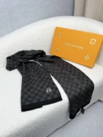 Louis Vuitton Petit Damier Knit Wool Scarf - Image 8