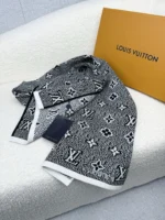 Louis Vuitton Monogram Jacquard Knit Wool Scarf - Image 8