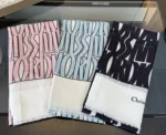 Dior Wave Pattern Cashmere Silk Stole - Image 9