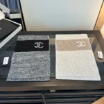 Chanel CC Knit Cashmere Scarf - Image 9