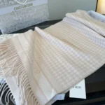 Dior Houndstooth Cashmere Scarf - Image 9