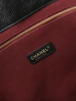 Chanel Supermodel Tote Bag Black Calfskin Gold Double C Logo - Image 9