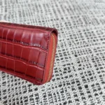Chanel Crocodile-Embossed Zipped Card Holder - Image 9