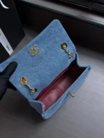 Chanel 26A Denim Classic Flap Bag 22cm - Image 9
