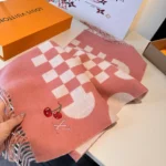 Louis Vuitton Damier Cherry Scarf 30x180cm - Image 8