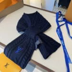 Louis Vuitton Only LV Mini Cable Knit Wool Scarf 135x20cm - Image 8