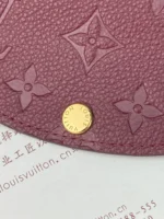Louis Vuitton Monogram Empreinte Coin Purse Bordeaux 11cm - Image 9