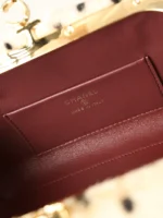 Chanel Kiss-Lock Bowling Shoulder Bag Spotted Print - Image 9