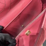 Chanel MaxiC Suede Burgundy Handbag - Image 9