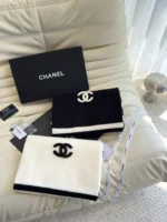Chanel Knit Cashmere Scarf 175*30cm - Image 9