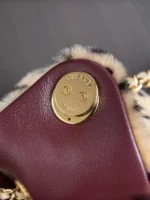Chanel Leopard Print Mini 25 Bag with Chain Strap - Image 9