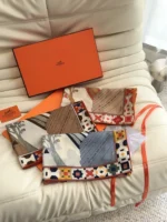 Hermes 2026 Silk Cashmere Shawl 140x140cm - Image 9